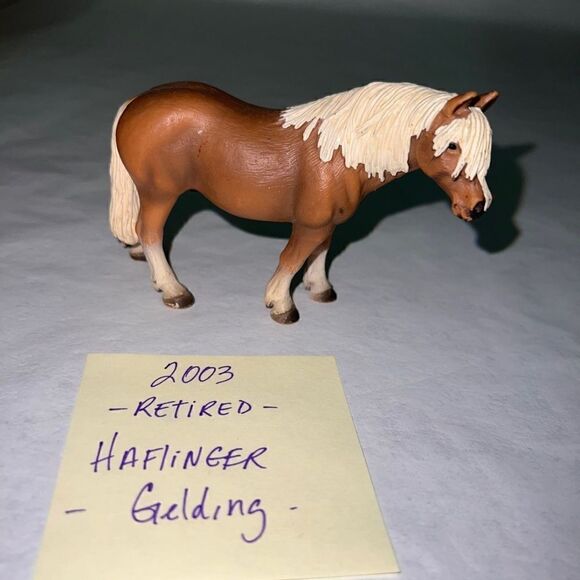 Schleich HAFLINGER STALLION Gelding 13280 Horse Animal Figure 2003 Retired - Picture 1 of 4